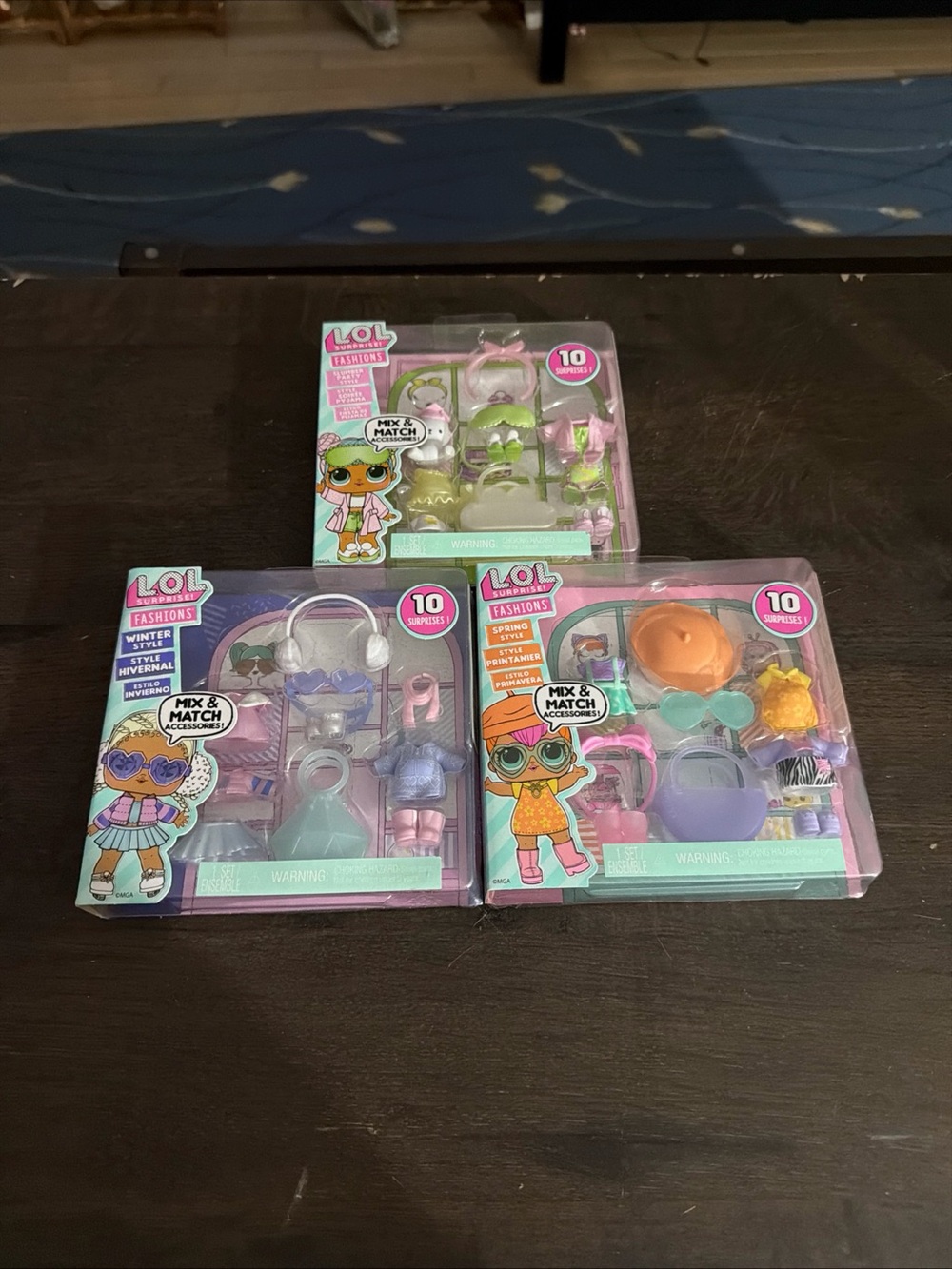 LOT of 3! LOL Surprise Fashions Pack | Winter/Slumber/Spring | Tot Doll